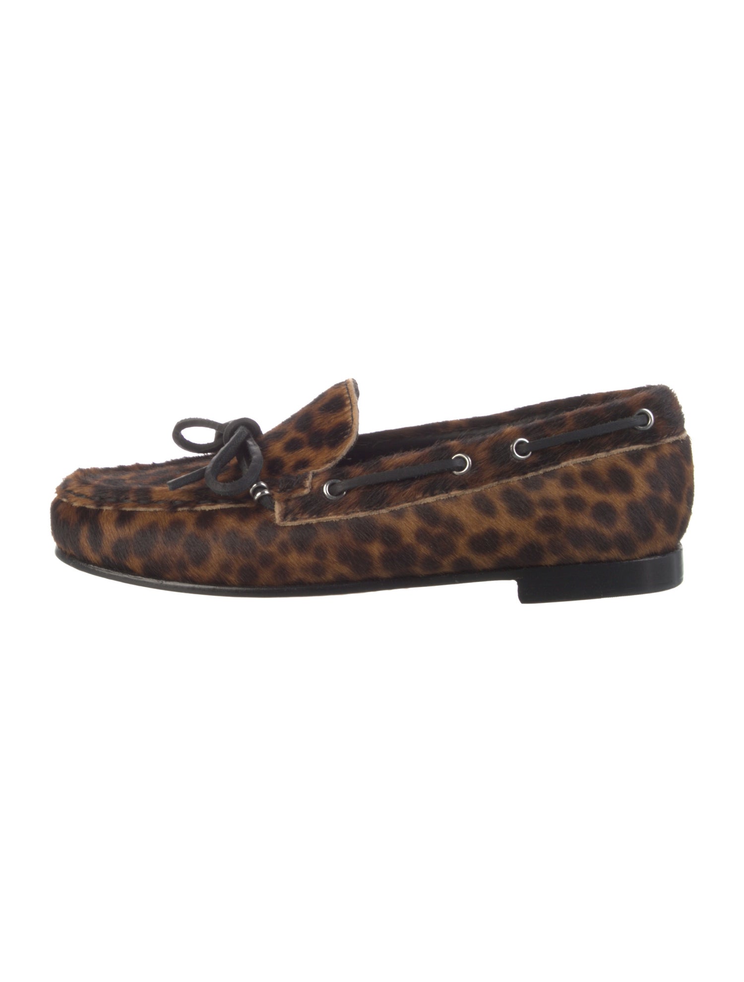 Freda Salvador Ponyhair Animal Print Loafers