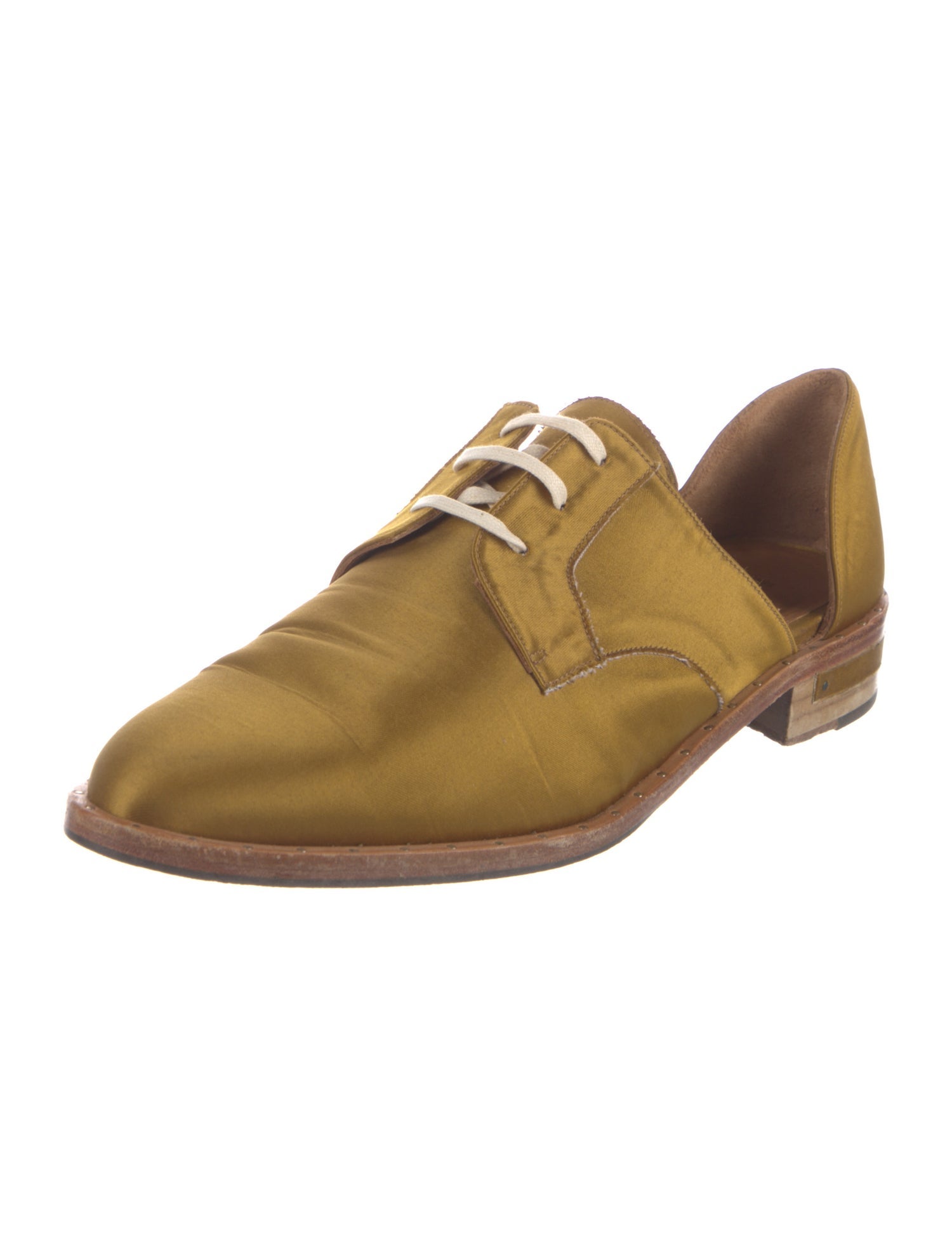 Freda Salvador Satin Cutout Accent Derby Shoes