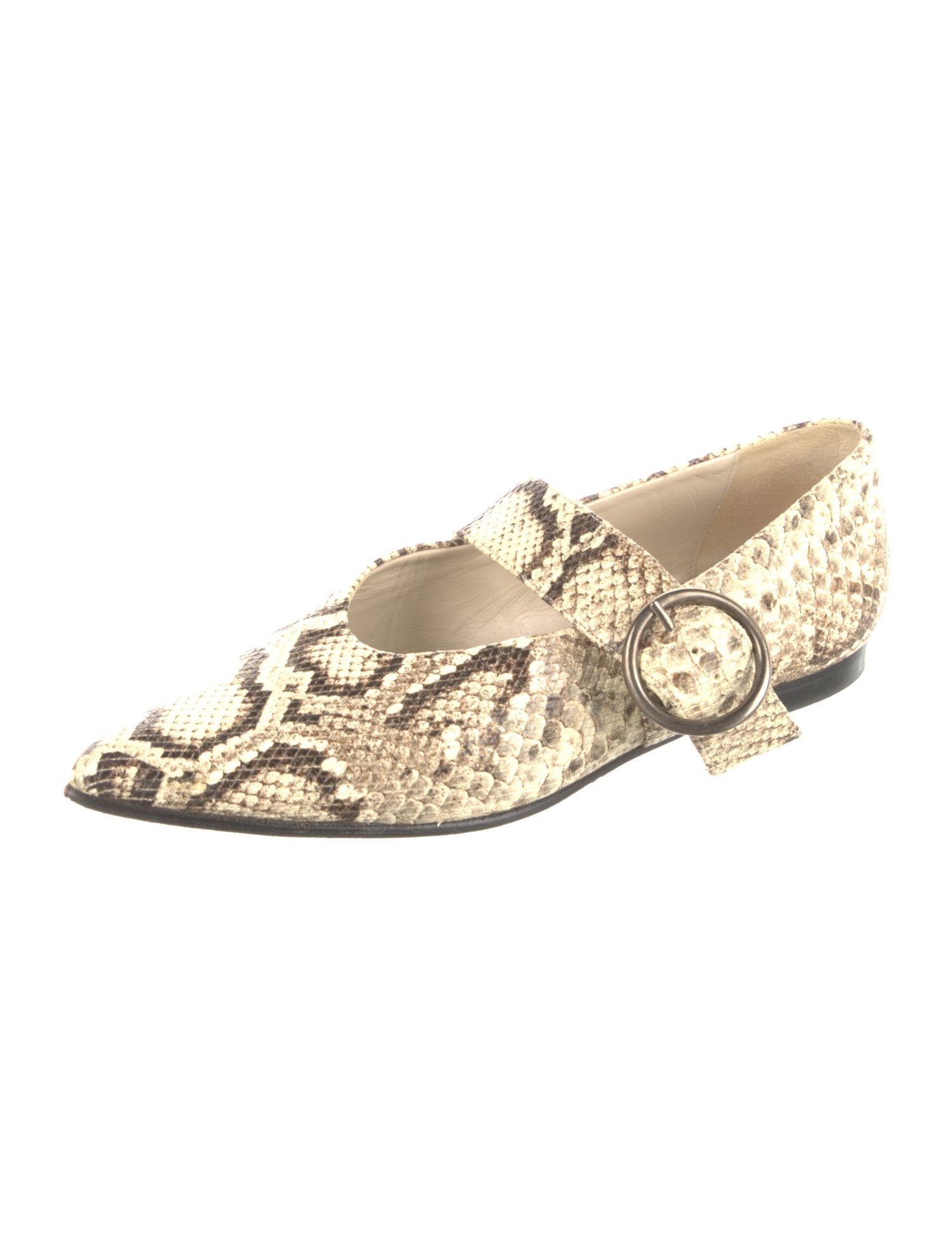 Freda Salvador Snakeskin Animal Print Loafers