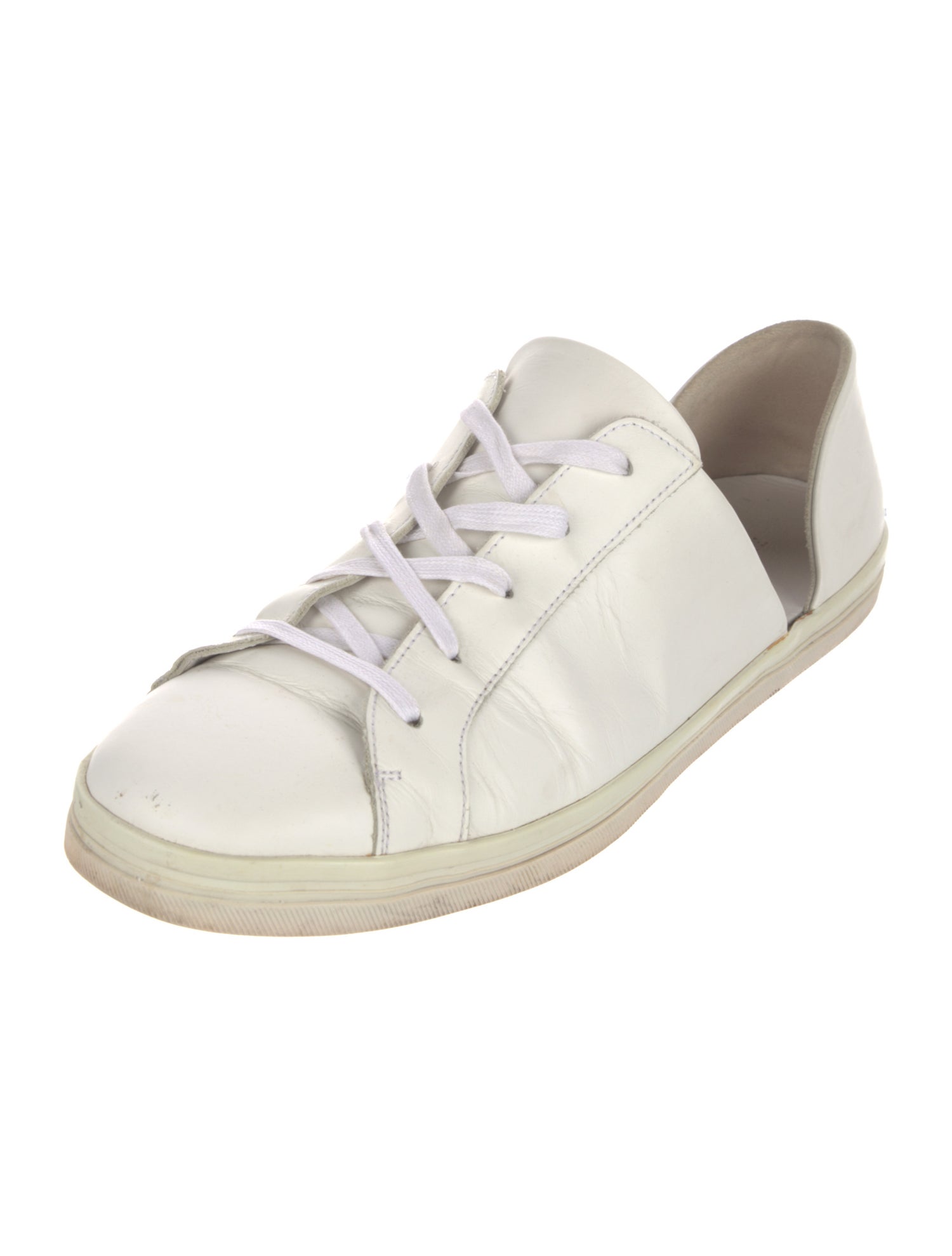 Freda Salvador Leather Cutout Accent Sneakers