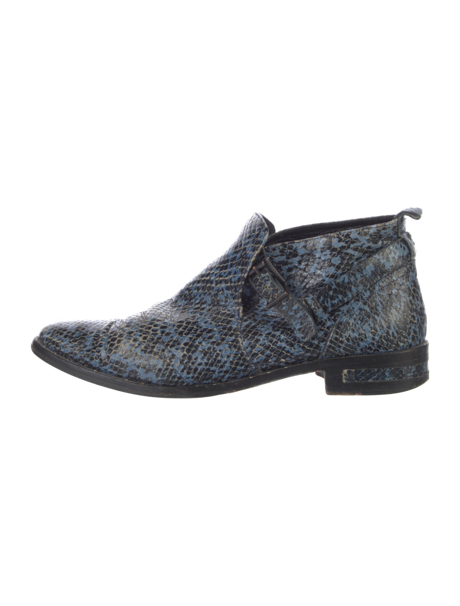 Freda Salvador Snakeskin Animal Print Loafers