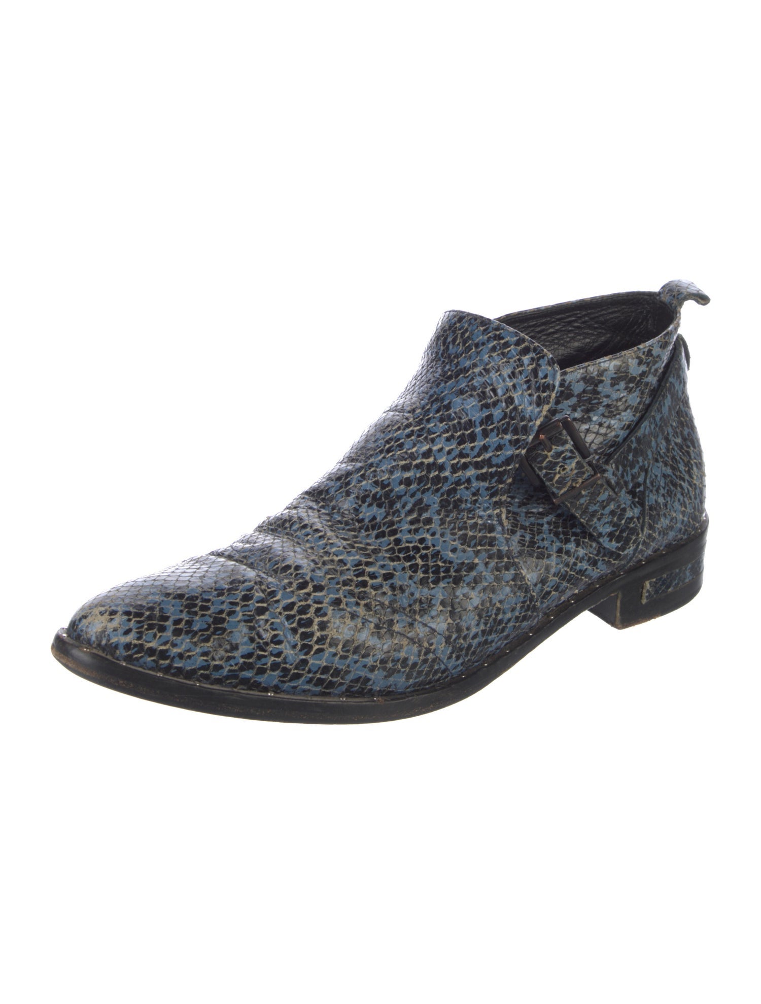Freda Salvador Snakeskin Animal Print Loafers