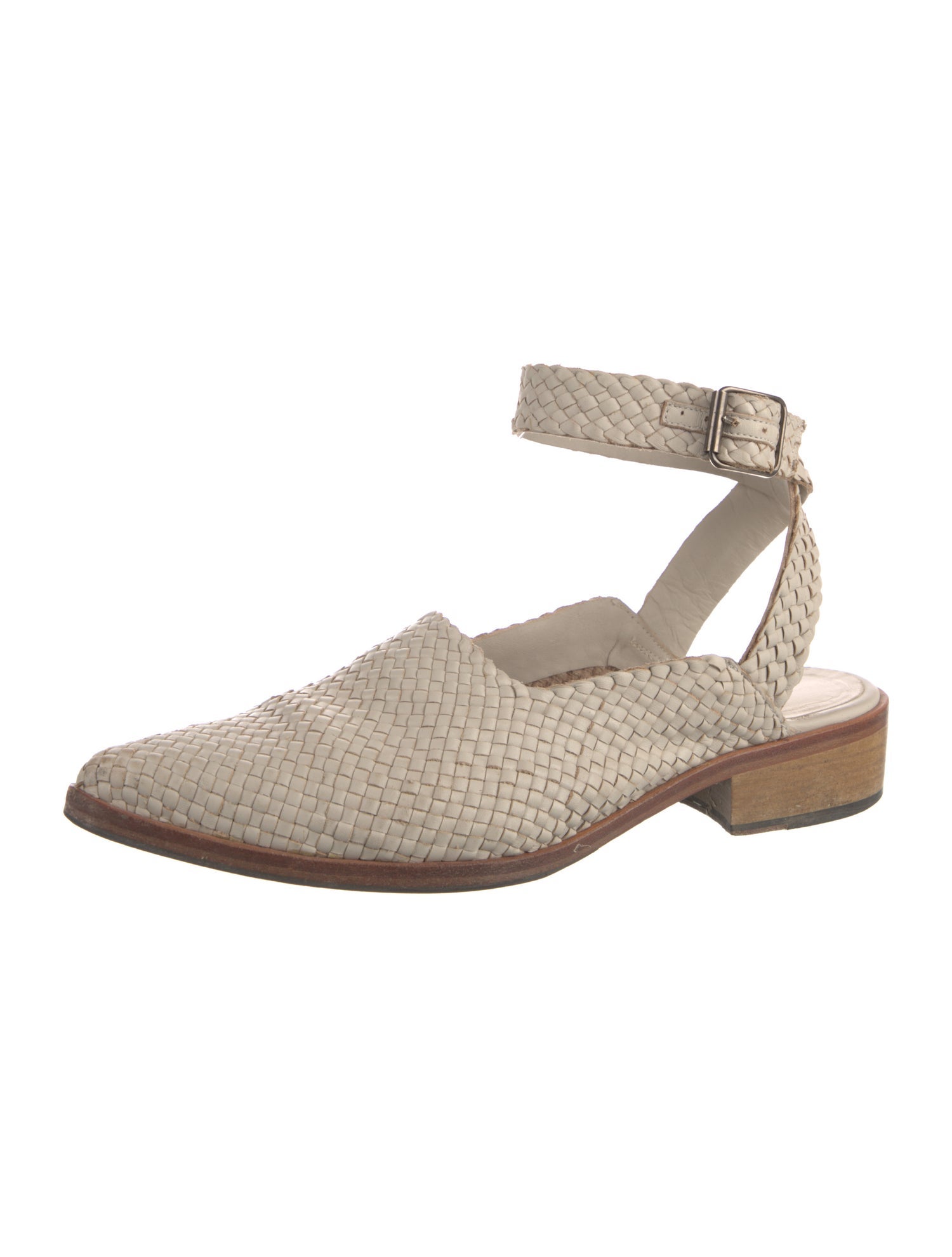 Freda Salvador Leather Colorblock Pattern Slingback Pumps