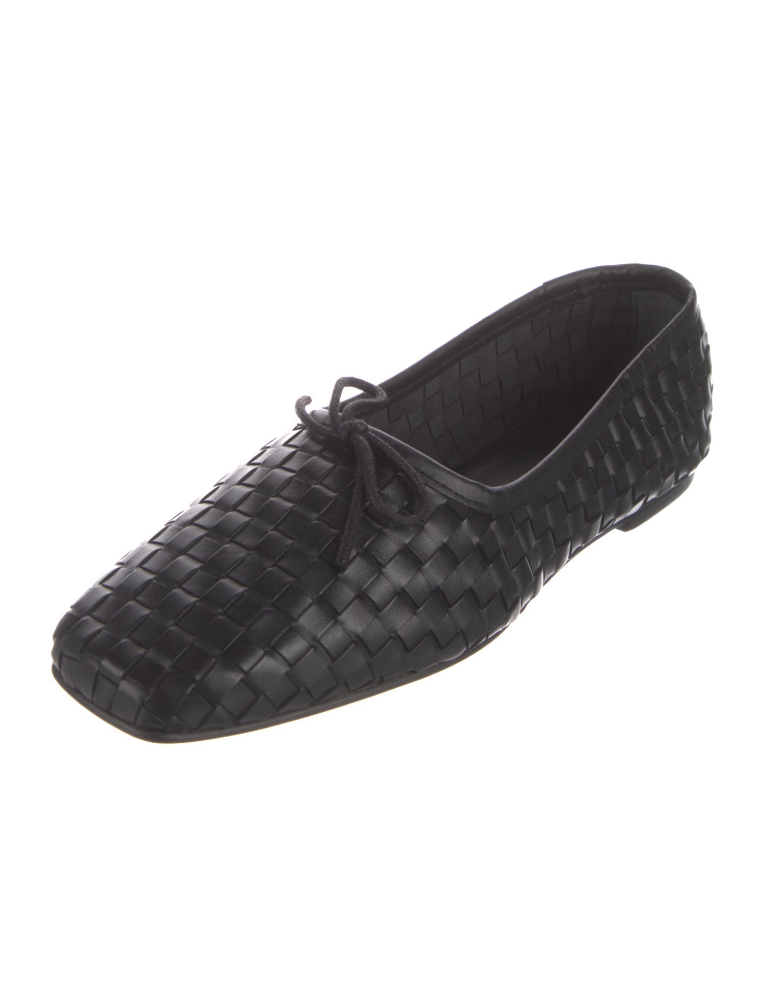 Freda Salvador Leather Bow Accents Ballet Flats