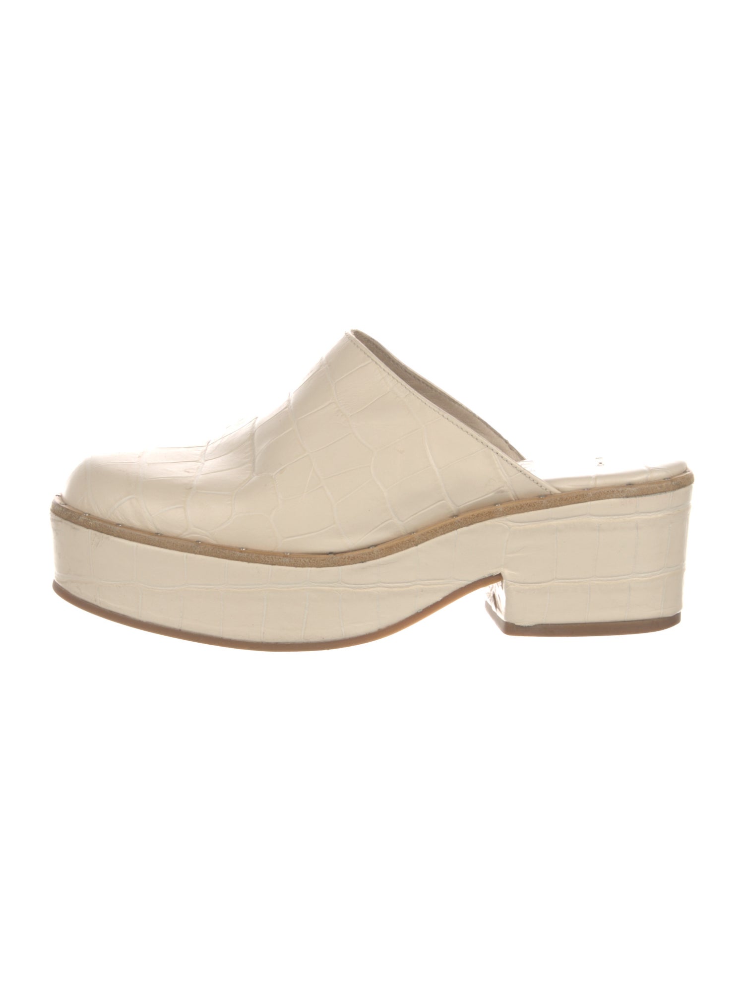 Freda Salvador Embossed Leather Mules