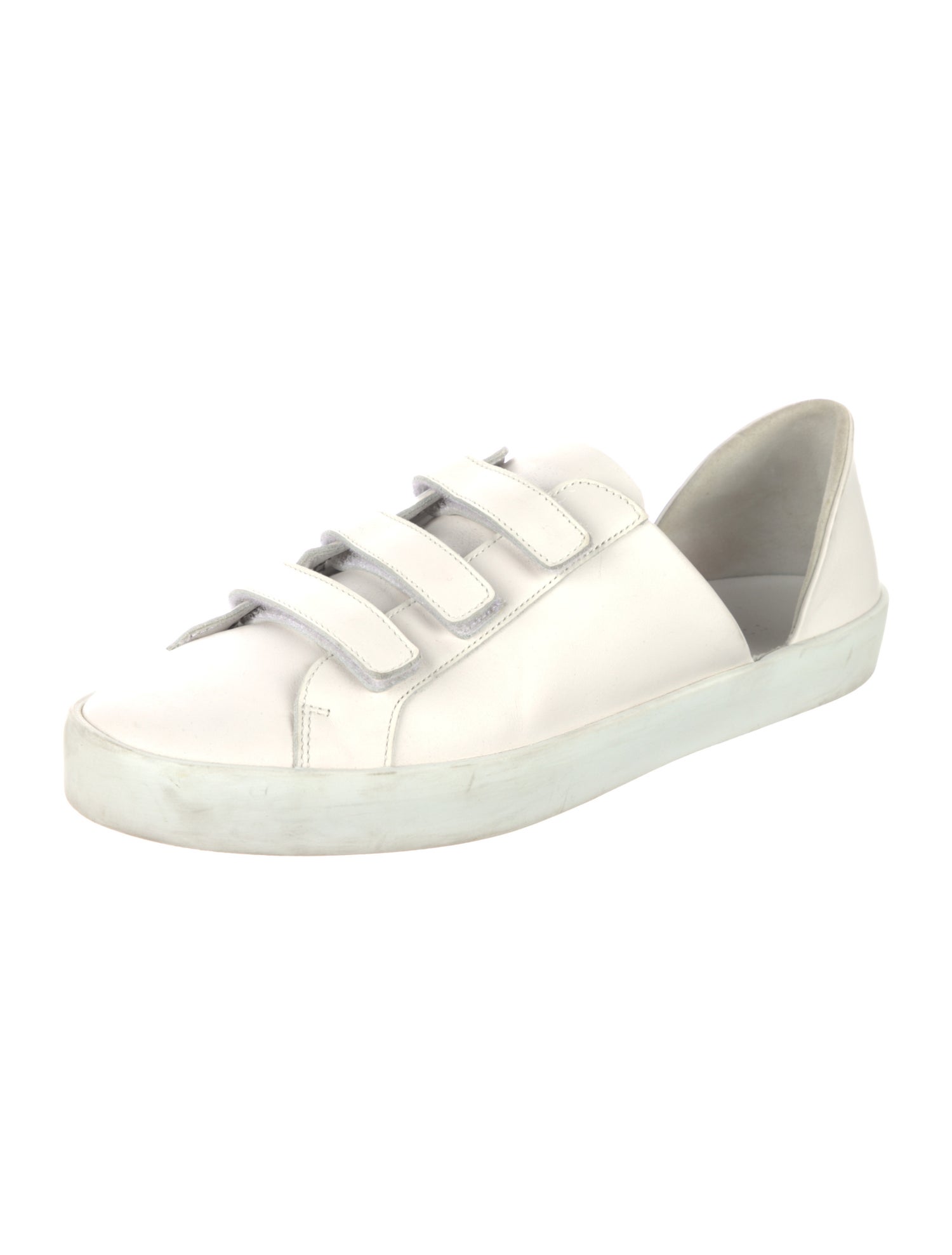Freda Salvador Leather Cutout Accent Sneakers