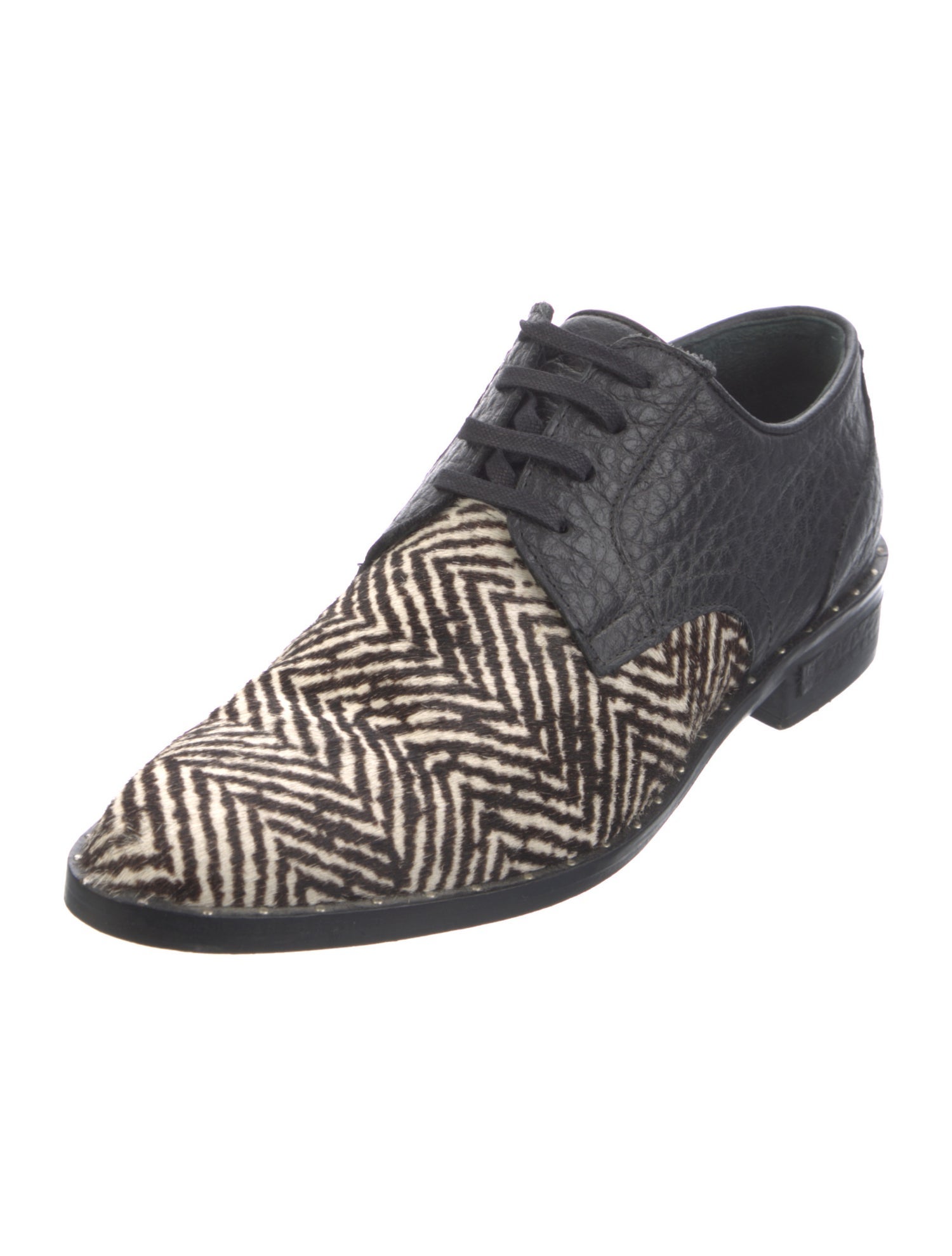 Freda Salvador Ponyhair Animal Print Oxfords