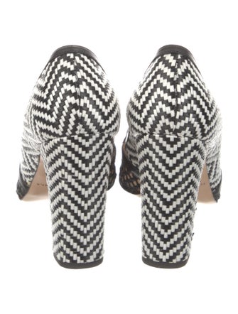 Bionda Castana Raffia Printed Pumps