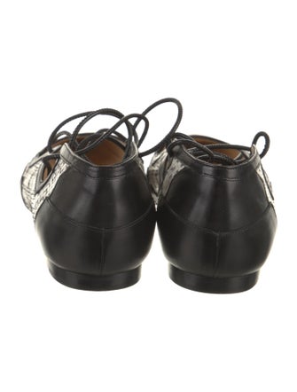 Bionda Castana Snakeskin Floral Print Flats