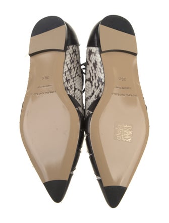 Bionda Castana Snakeskin Floral Print Flats