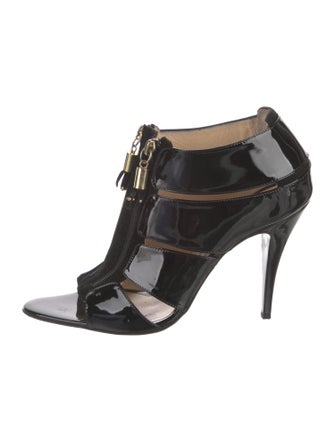 Bionda Castana Patent Leather T-Strap Sandals