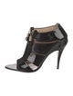 Bionda Castana Patent Leather T-Strap Sandals
