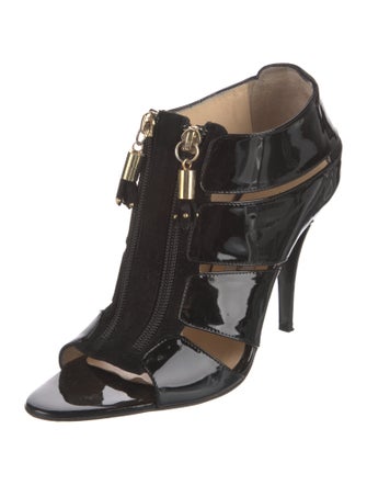 Bionda Castana Patent Leather T-Strap Sandals