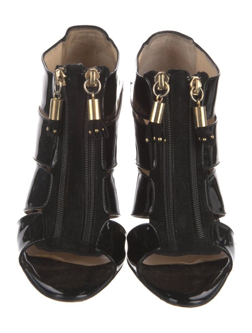 Bionda Castana Patent Leather T-Strap Sandals