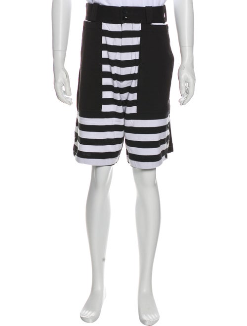 Y-3 Striped Knit Shorts black
