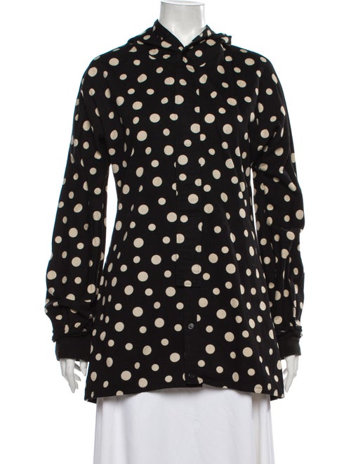 Y-3 Polka Dot Print Jacket Black