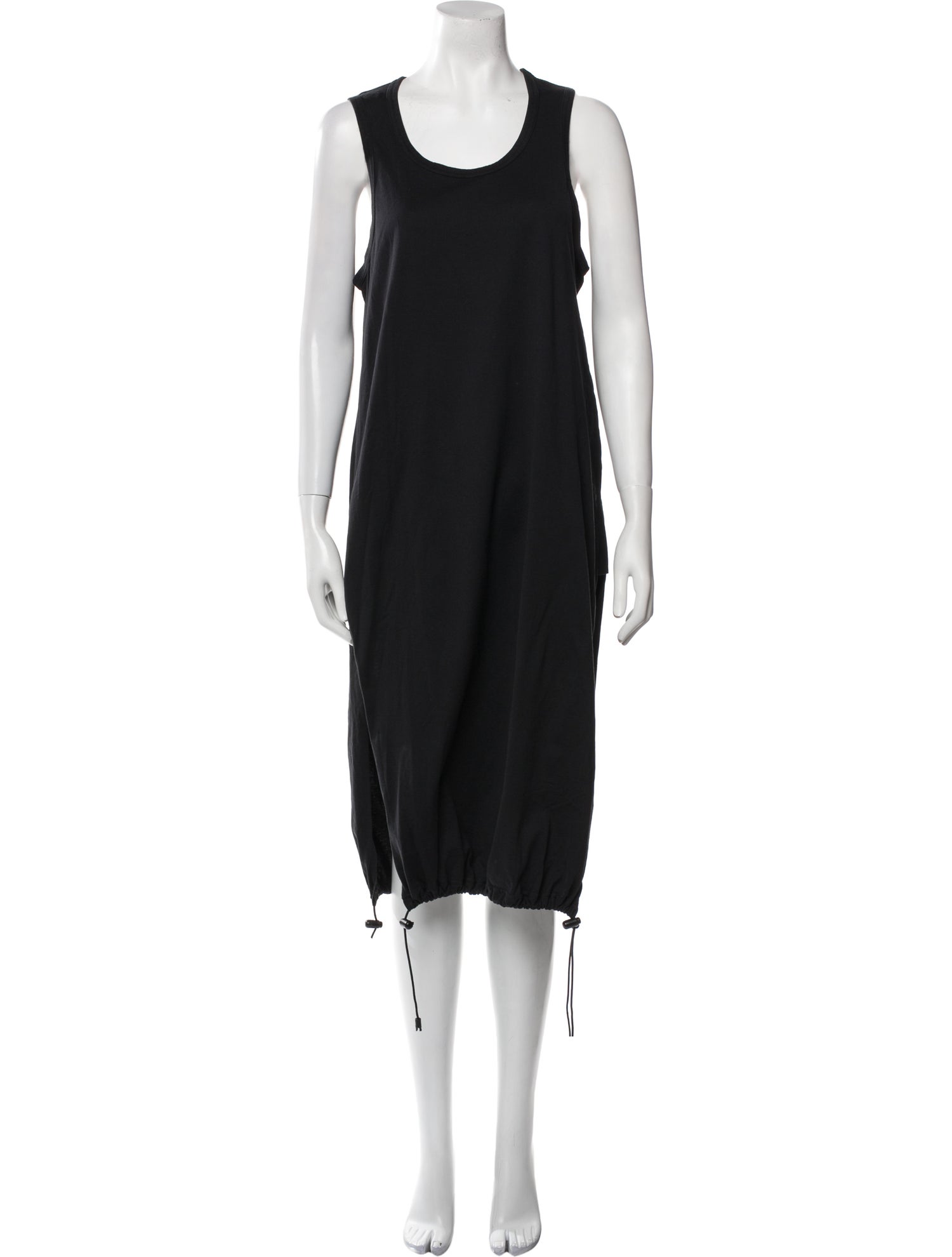 Y-3 Scoop Neck Midi Length Dress