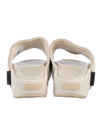 Y-3 Leather Slides