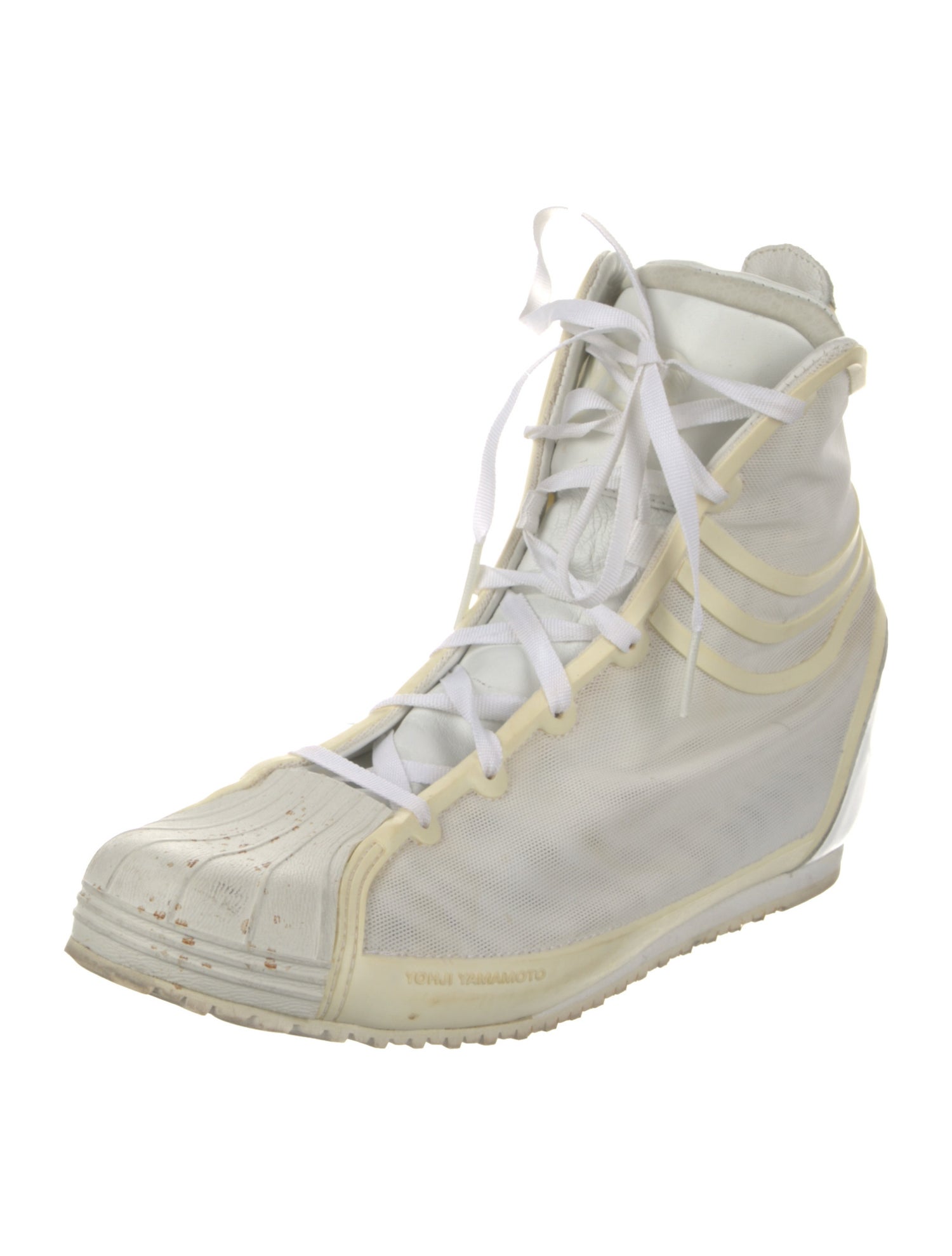 Y-3 Mesh Wedge Sneakers