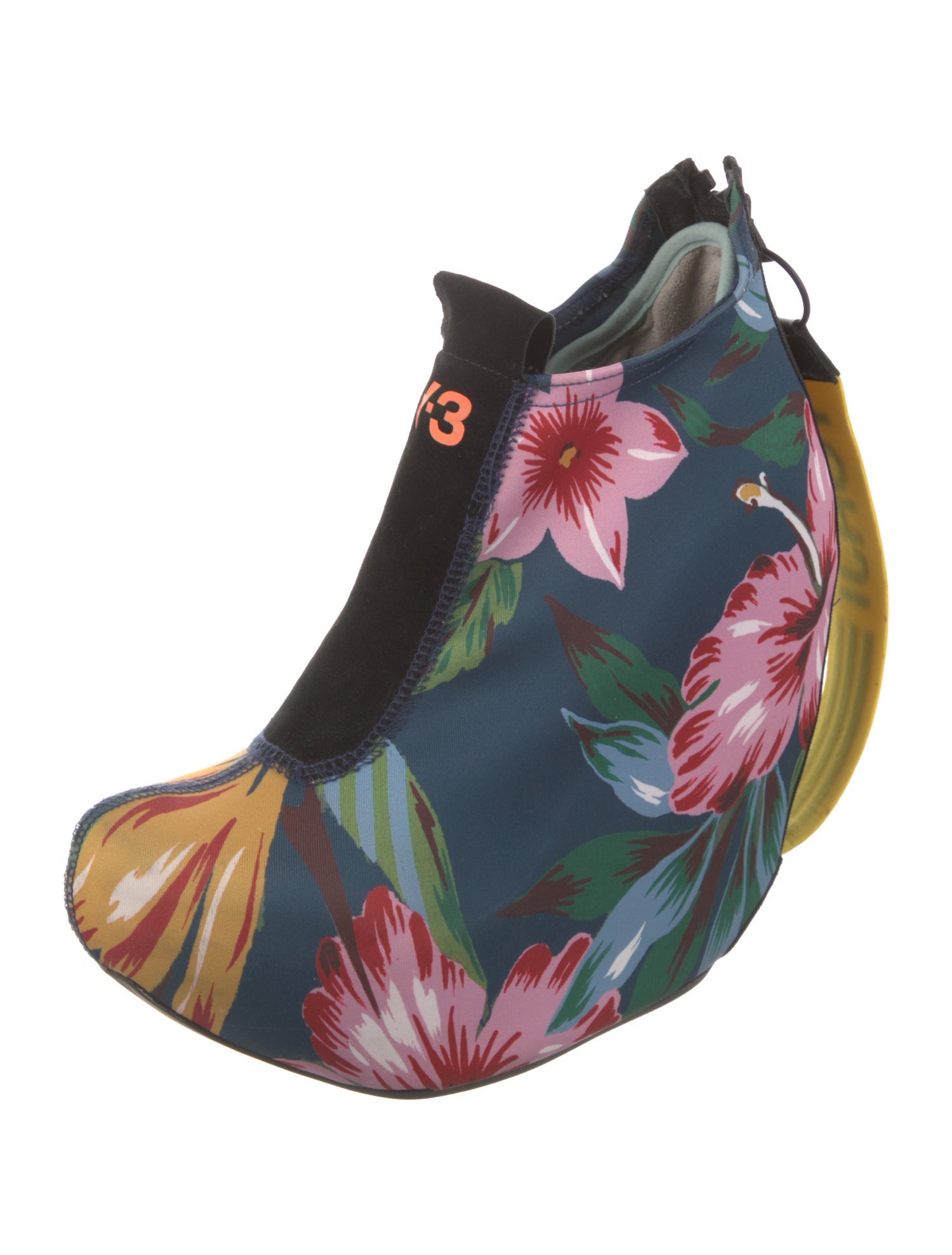 Y-3 Mesh Floral Print Boots