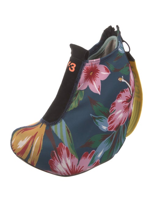 Y-3 Mesh Floral Print Boots