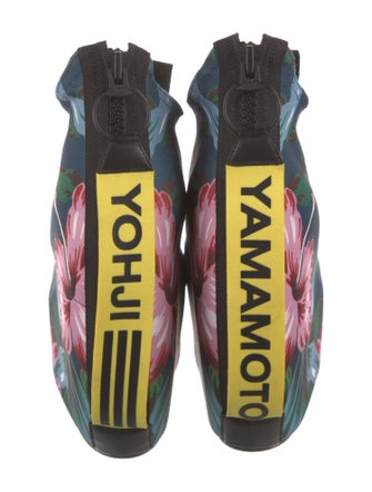 Y-3 Mesh Floral Print Boots