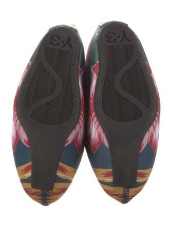 Y-3 Mesh Floral Print Boots