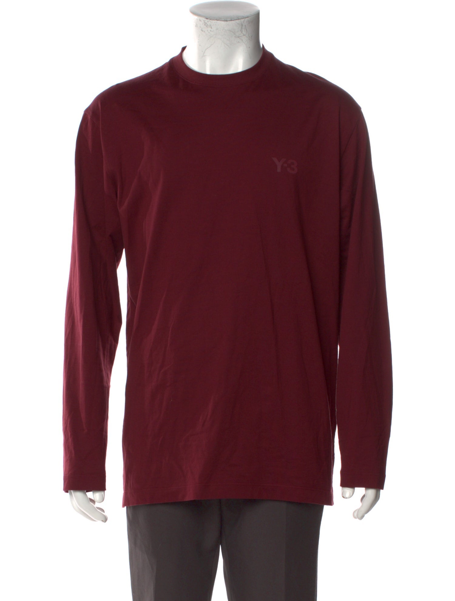 Y-3 Crew Neck Long Sleeve T-Shirt