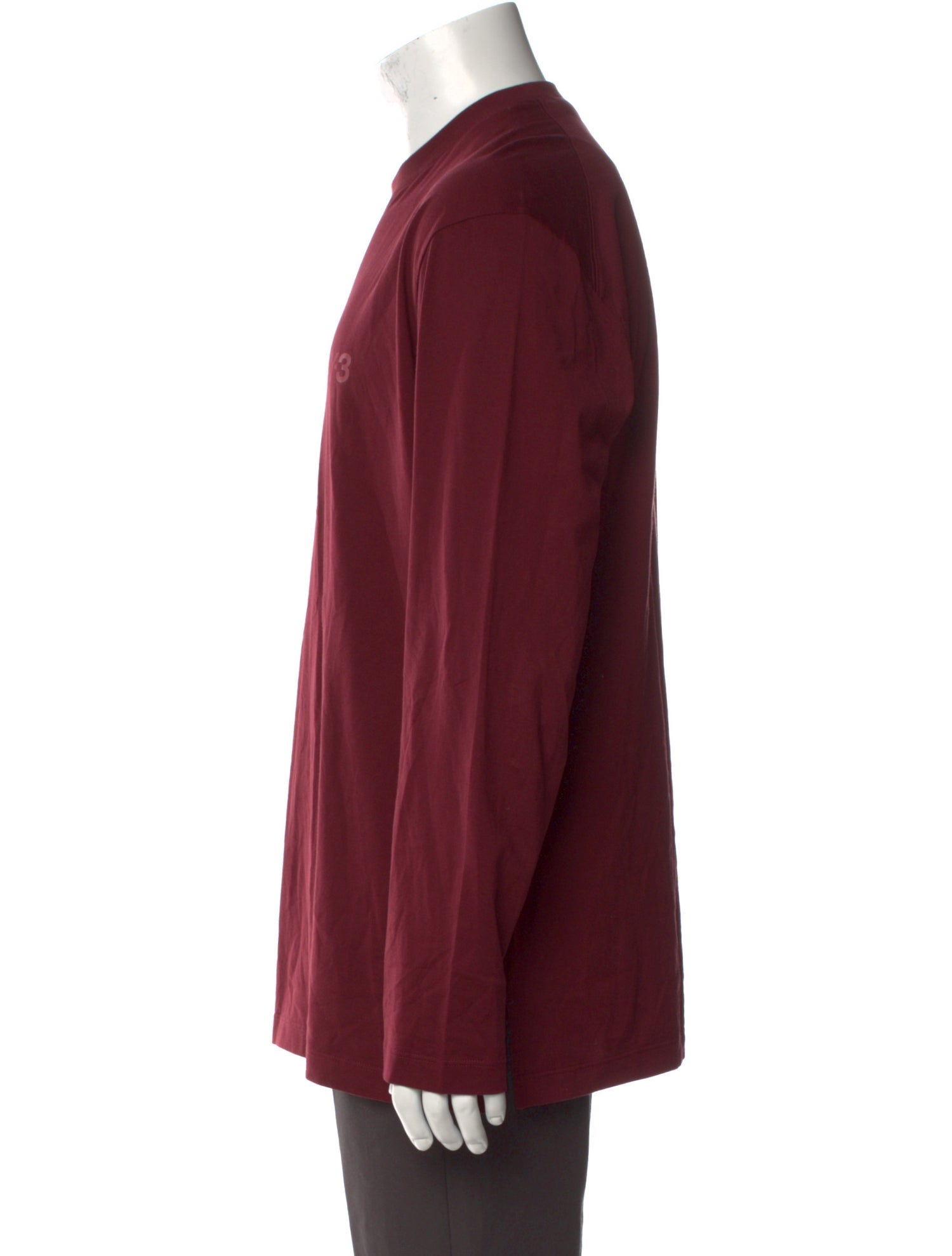 Y-3 Crew Neck Long Sleeve T-Shirt