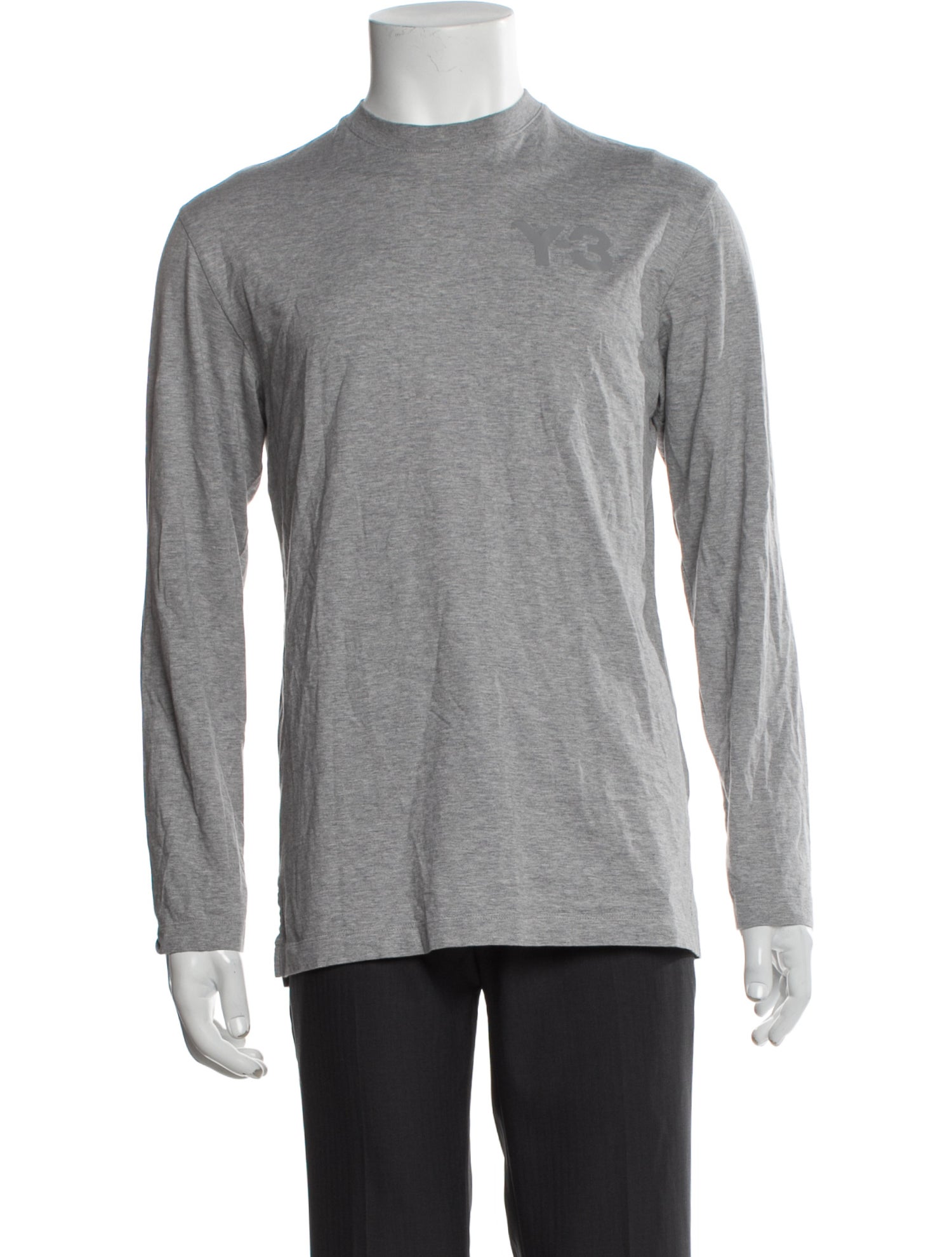 Y-3 Crew Neck Long Sleeve T-Shirt