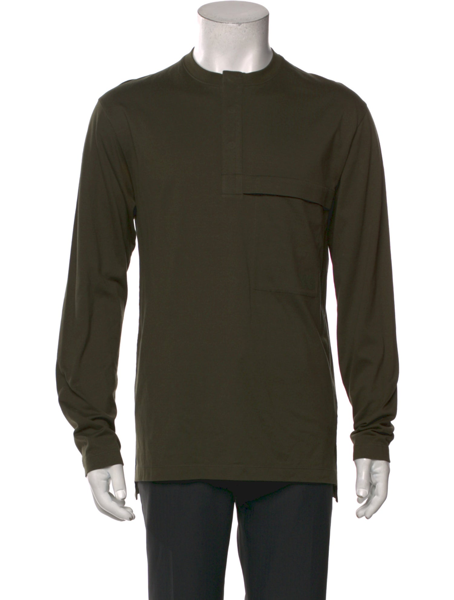 Y-3 Crew Neck Long Sleeve T-Shirt