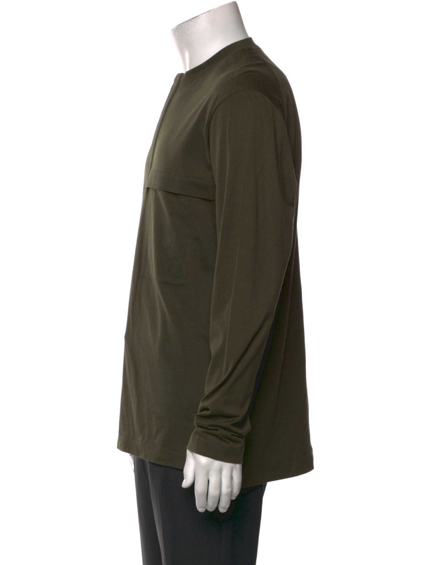 Y-3 Crew Neck Long Sleeve T-Shirt