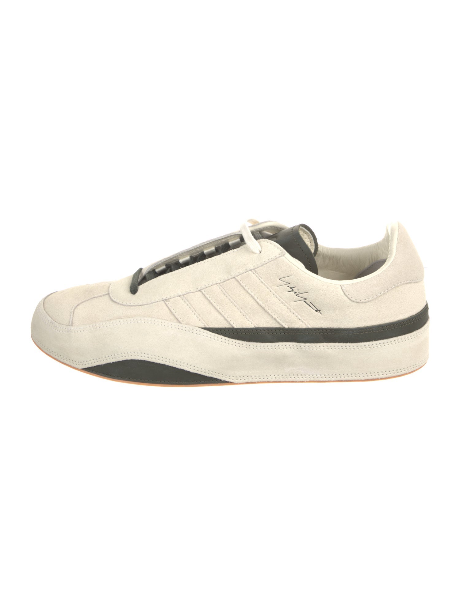 Y-3 Suede Colorblock Pattern Sneakers