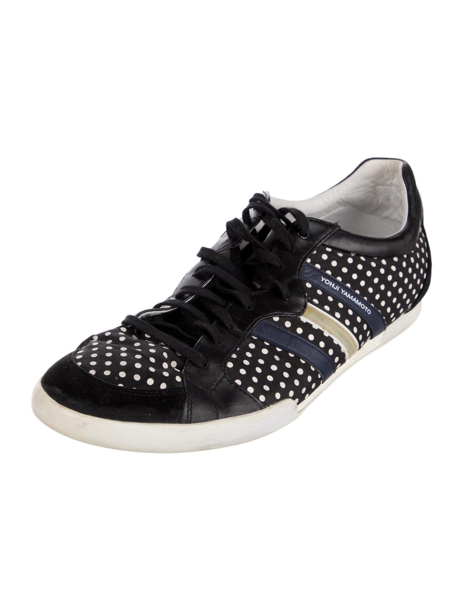 Y-3 Leather Printed Sneakers