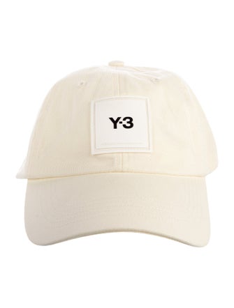 Y-3 white pattern print baseball cap