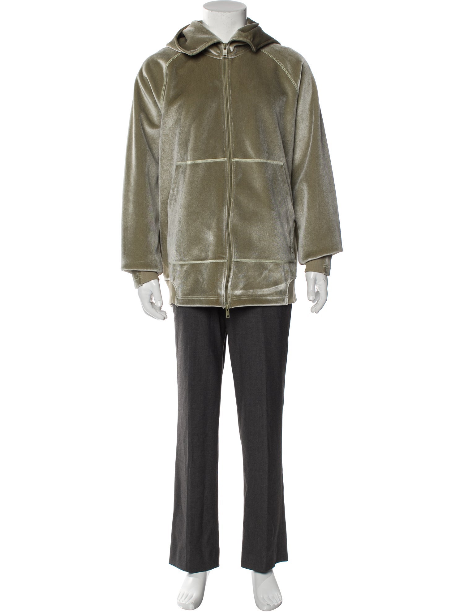 Y-3 V-Neck Long Sleeve Hoodie