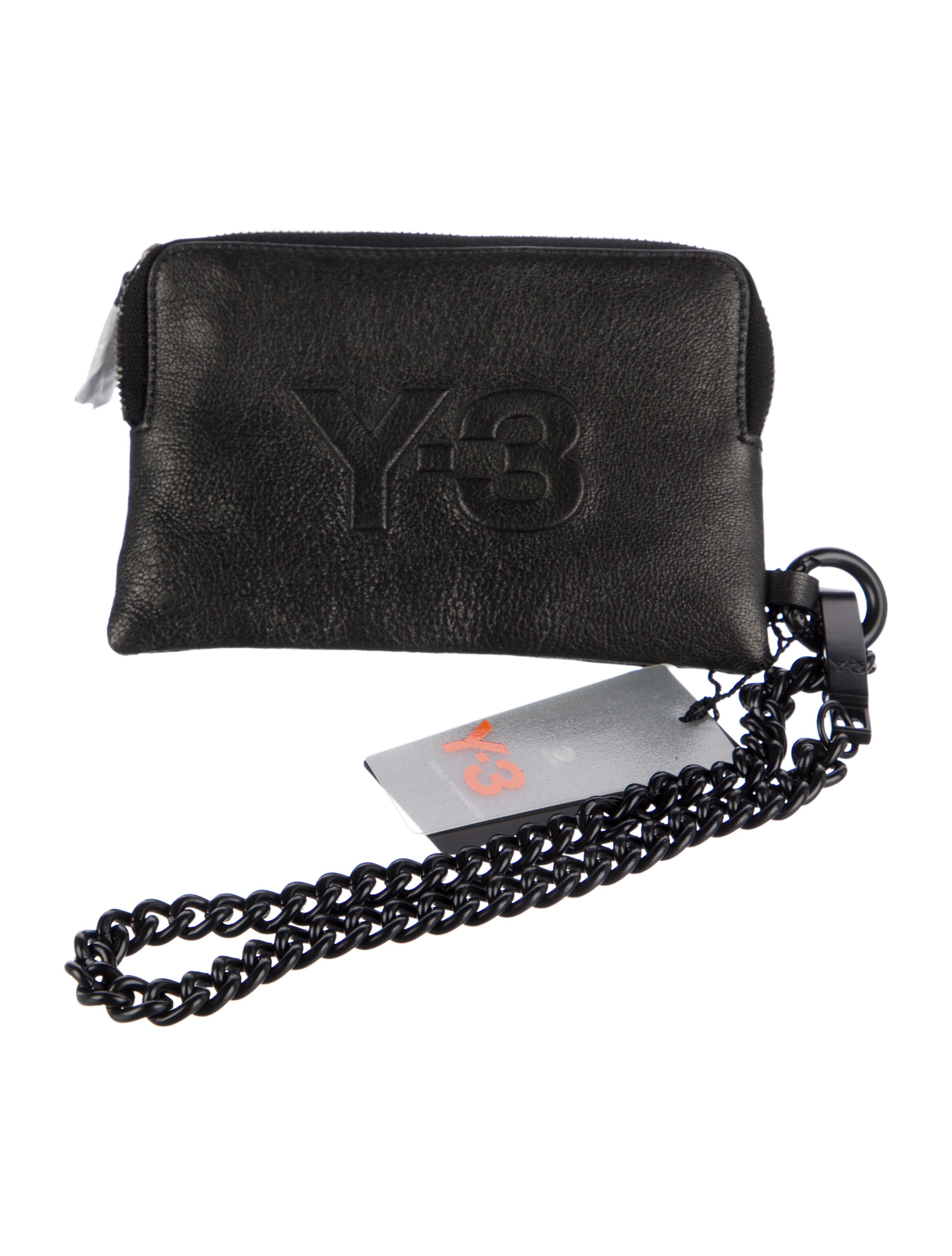 Y-3 Leather Printed Wristlet