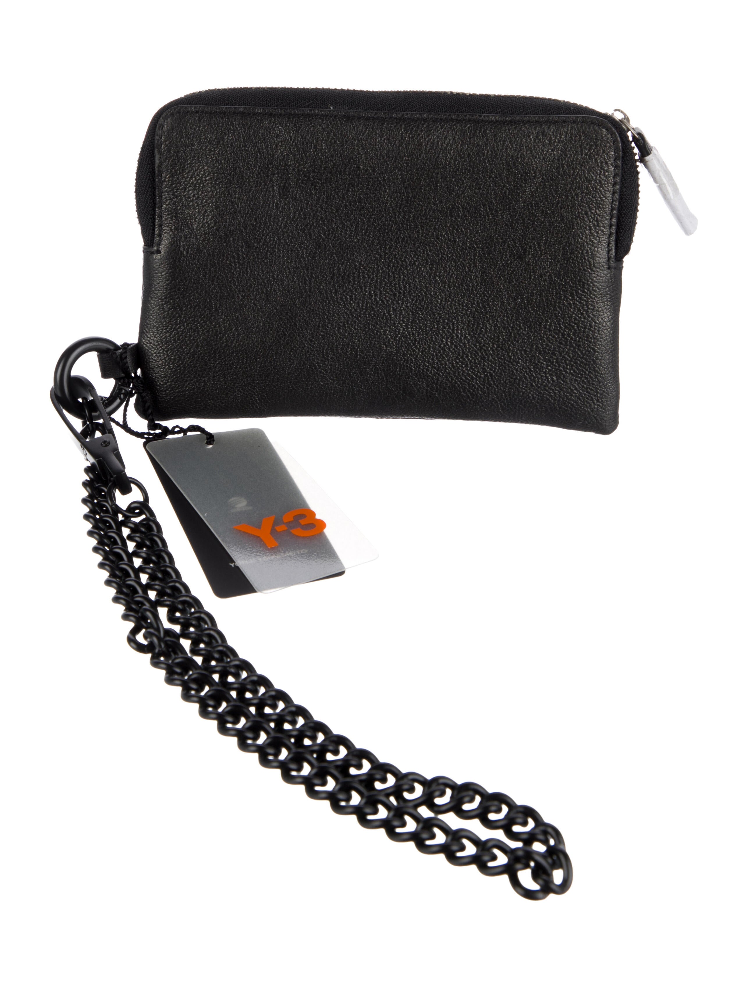 Y-3 Leather Printed Wristlet
