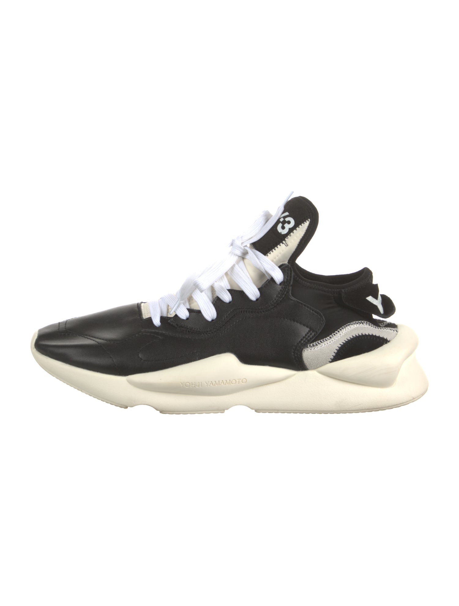 Y-3 Leather Printed Sneakers