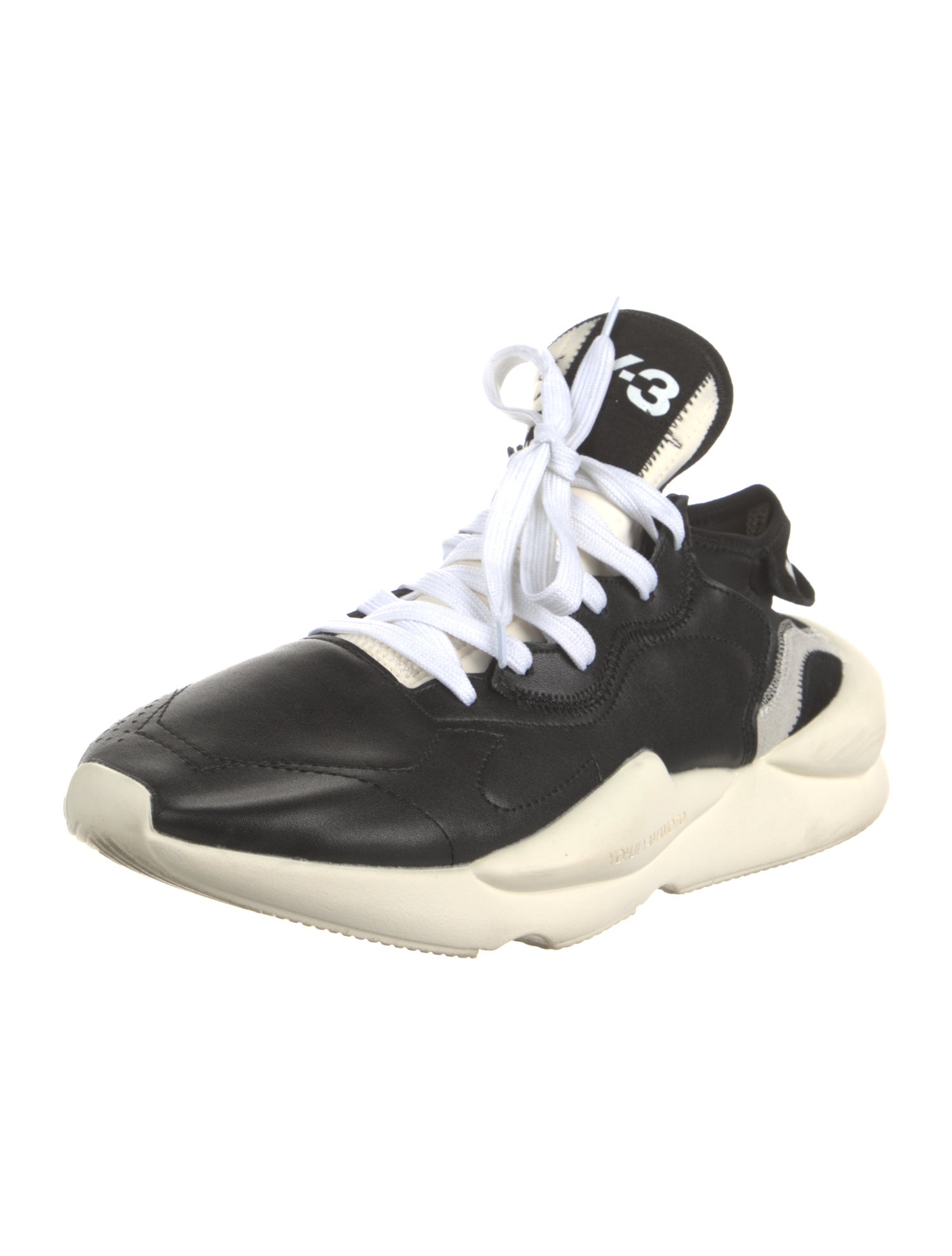 Y-3 Leather Printed Sneakers