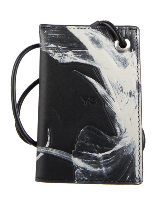 Y-3 Leather Printed Wristlet