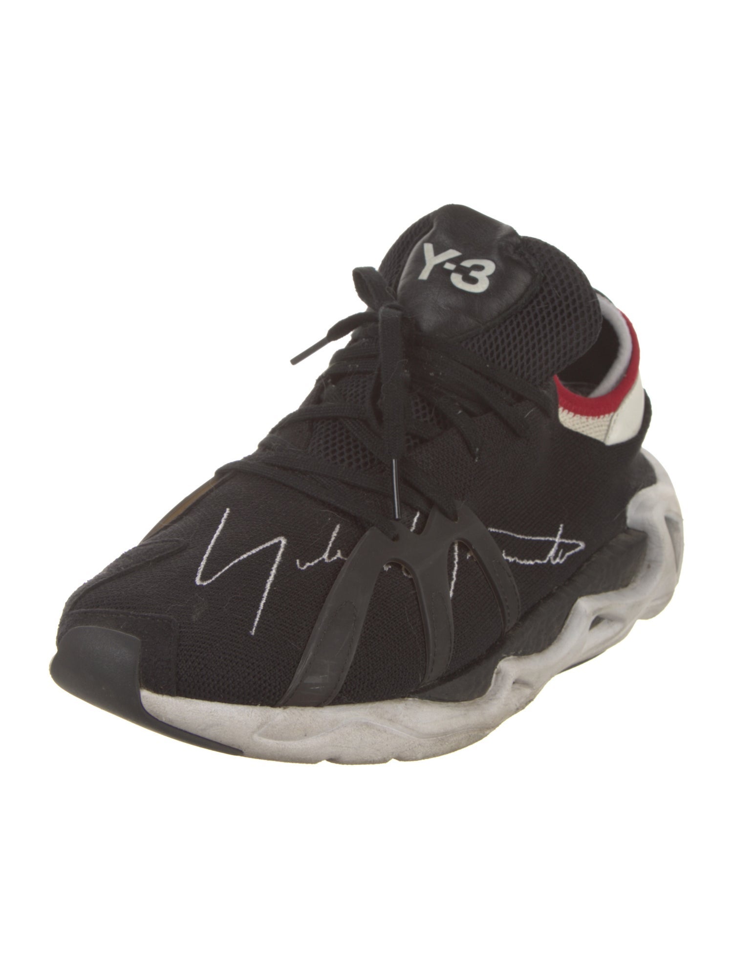 Y-3 Mesh Printed Athletic Sneakers