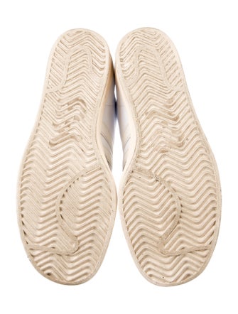 Y-3 Leather Colorblock Pattern Sneakers