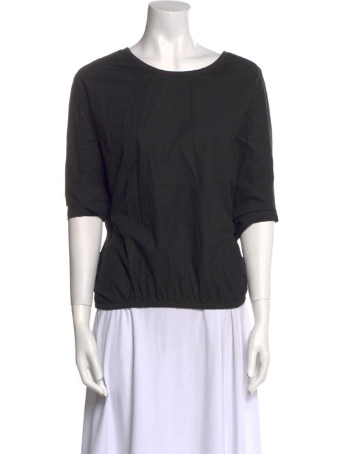 Y-3 Bateau Neckline Three-Quarter Sleeve Top