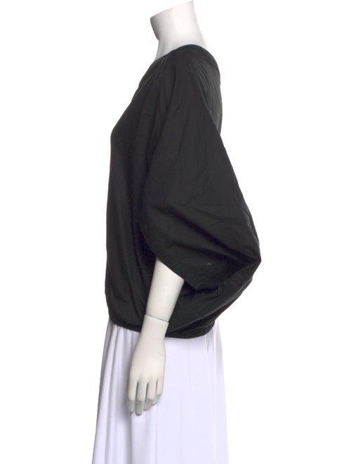 Y-3 Bateau Neckline Three-Quarter Sleeve Top