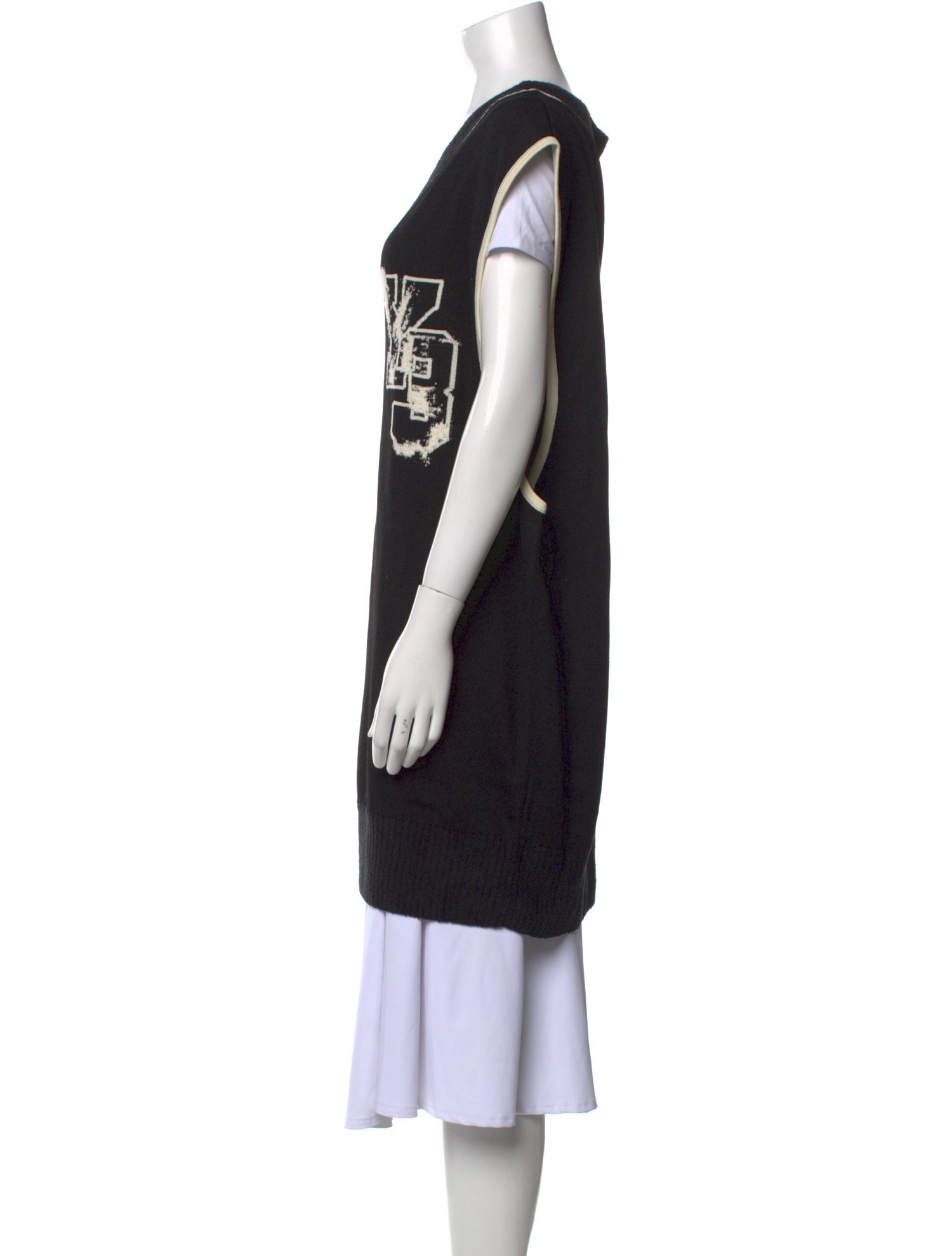 Y-3 Printed V-Neck Sweater