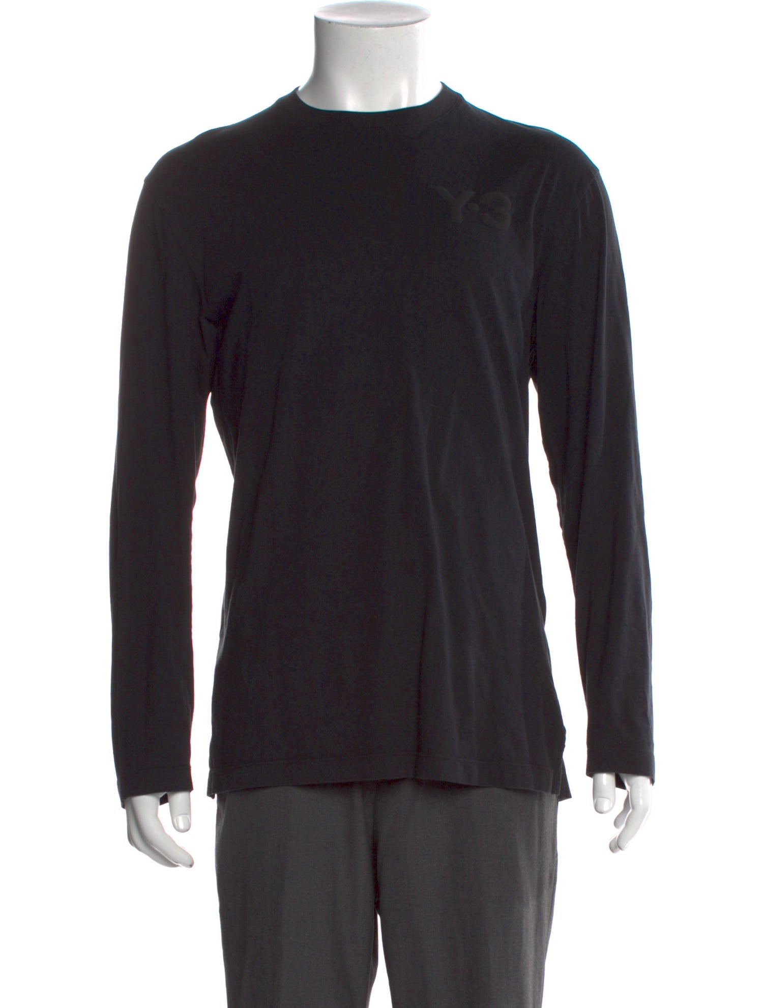 Y-3 Crew Neck Long Sleeve T-Shirt