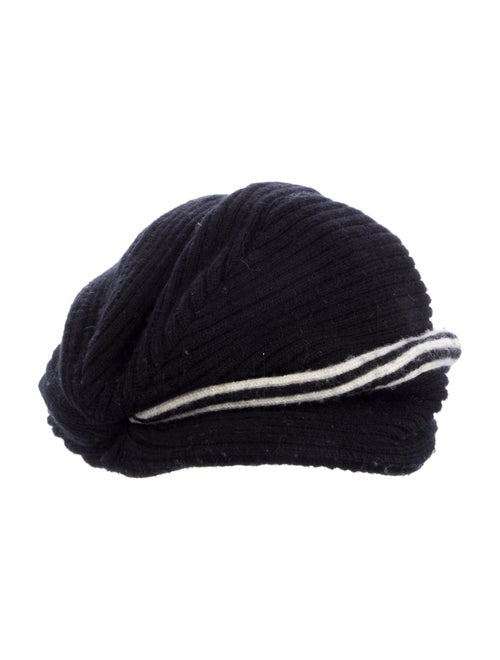 Y-3 black knitted hat