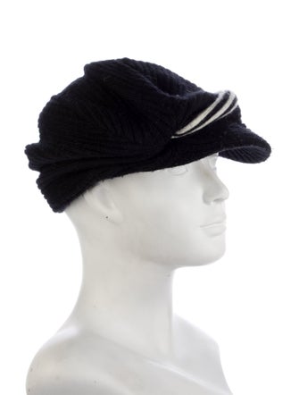 Y-3 black knitted hat