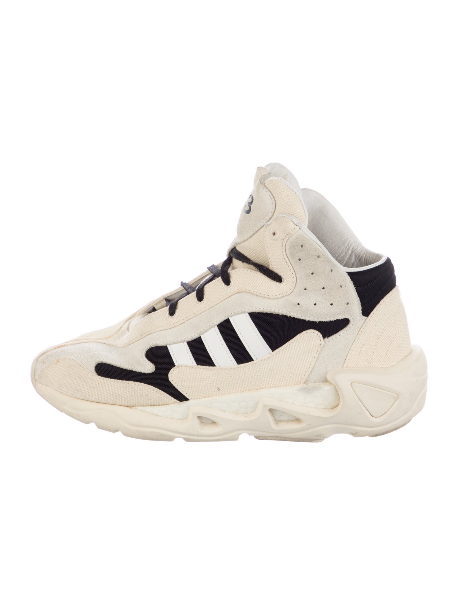 Y-3 Colorblock Pattern Wedge Sneakers